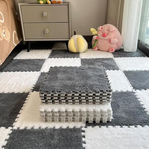 Square Interlocking Carpet Tiles, Plush Foam Carpet Tiles, Puzzle Rug Carpet, Multi-Purpose Carpet Tiles, Playroom Carpet Rug, Nursery Foam Tiles, Bedroom Interlocking Carpet, Kids Room Puzzle Carpet