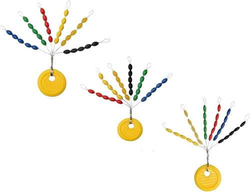 Gammaeon 90er Set Posenstopper in 3 Größen (S/M/L) – Hochwertige Gummistoppers für Spirolino-Montagen und Angelwirbel – Wetterfeste Angelzubehör-Sparpackung (Umweltfreundlicher Gummi)