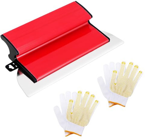 YGCQFH Skimming Spatula - 10-Inch ABS/Steel Drywall Blade, Premium Drywall Skimming Blade, Plastering Tools Kit, High-Efficiency Trowel for Smooth and Polished Walls