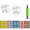 1 Set Elastic Bubble DIY Craft Kit, Nano Tape Bubbles Kit, Double-Sided Tape Set for Blow Bubbles, Magic Nano Tape Set, Guest Gifts and Gifts for Girls, Boys, Children, Adults (1-A)