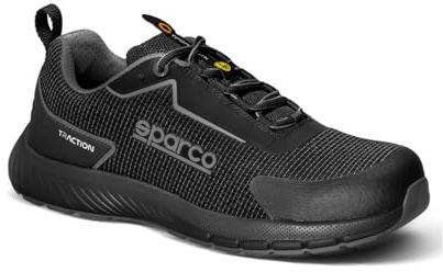 Sparco Unisex Traction Industrial Shoe, Schwarz, 41 EU