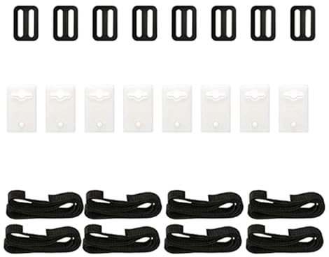 JIEBWCHA Befestigungsbänder Und Klammern 2,80 X 1,73 Zoll Nylon Gurte Mit