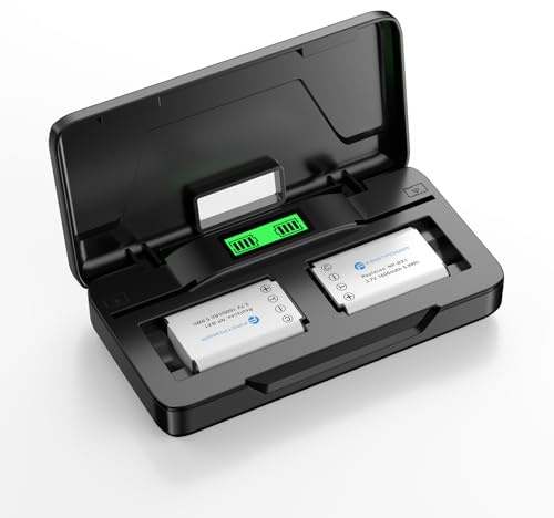FirstPower NP-BX1 Battery and Dual Charger for Sony ZV-1, ZV-1 II, ZV-1F, Cyber-Shot RX1, RX1R II, RX100 II/III/IV/V/VA/VI/VII,HX90V, HX50, WX350, AS100V, HX60, HX95, HX99 and More