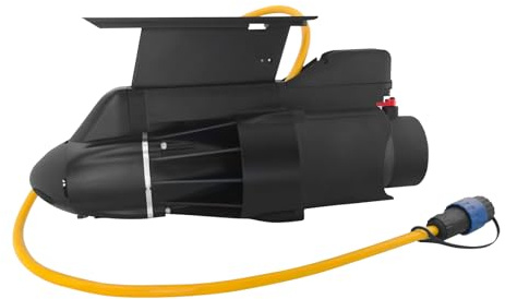 Aleta eléctrica de hélice SUP direccional para barco de pesca, motor de 200W,DC12V, 8 km/h, propulsor submarino para tabla de remo y kayaks (Sin batería)