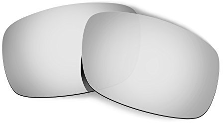 HKUCO Mens Replacement Lenses For Oakley Crankshaft Sunglasses Titanium Mirror Polarized