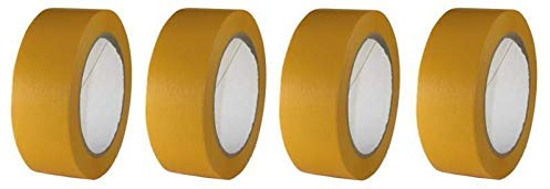 4 Rollen Maler Goldband Finelinetape Malerkrepp Abdeckband Washi Lack (4 Rollen 38mm x 50m)