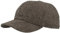 Herren Winter Baseball-Cap Schirmmütze Baseball-Kappe mit ausklappbarem Ohrenschutz – aus Wolle im Fischgrat Design & Steppfutter - Grau - 61