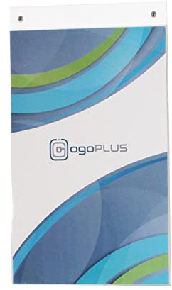ogoPLUS DIN A4 Plakattasche Hochformat mit Bohrlöchern / Prospekthalter, Flyer-Ständer, Aufsteller, Aryl Preisschild, Werbeschild