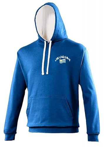 Supportershop Sweat Capuche Rugby-Kapuzenpullover, Uruguay, blau, XXL
