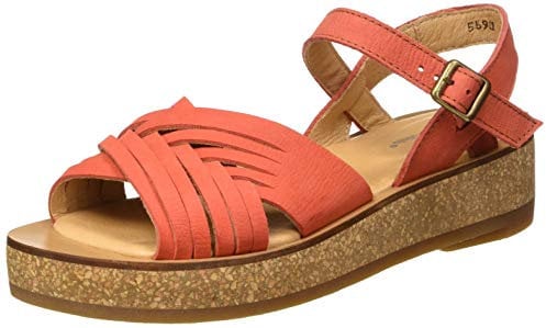 El Naturalista Damen N5590 Tülbend Peeptoe Sandalen Rot Coral Coral 40 EU