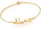 Lam Hub Fong Personalisiertes arabischer namensarmband frauen 925 Sterling Silber armband mit anhänger für damen (Gold)…