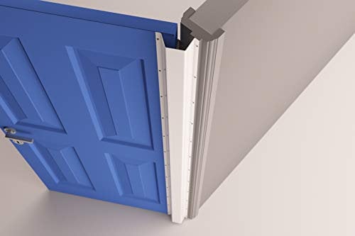 Fingersafe Set of 2 Full Length Child Safety Door Finger Pinch Guard Protectors for Front & Rear Hinge Side of Domestic Residential Internal Door Home