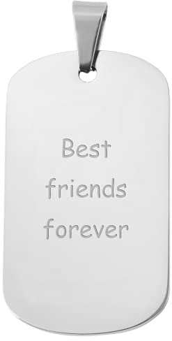 Akzent Ketten-Anhänger Dog Tag Gravur personalisierbar Text und Fotogravur Jahrestag Wunschgravur 5020135