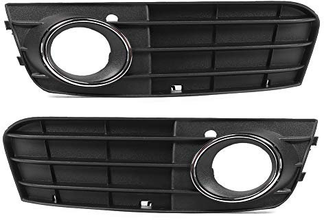 Tbest Nscheinwerfer Abdeng B8,A4 B8 Nscheinwerfer Blende,A4 B8 8K Nscheinwerfer Blende,Nscheinwerferrahmen,Paar Nscheinwerfergrill Links + Rechts Autolichtgittedeng 8Kd807681