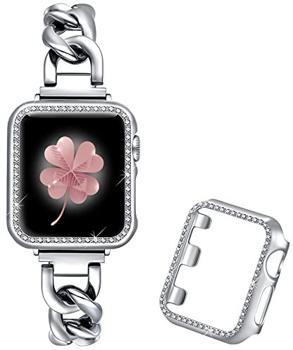 Dilando Compatibile con Apple Watch Band Elastic Stretch Loop 38 mm 40 mm Cinturino morbido per donne ragazze cinturino regolabile di ricambio per iWatch serie SE 42 mm 44 mm 6/5/4/3/2/1, 38mm,