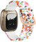 SeNool Cinturino Compatibile con Fitbit Versa 3 / Sense, [Braccialetto di Silicone] [Durevole], Band per Fitbit Sense/Versa 3 - Fiore