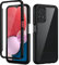 seacosmo for Samsung A13 4G/5G Case, Galaxy A04S Cover [with Screen Protector] Full Body Shockproof Protection Armour Slim Fit Bumper Protective Phone Case for Samsung Galaxy A13/A04s- Black/Clear