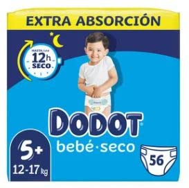 LOGAN Windeln Größe 5+, für Kinder von 12 bis 17 kg, DODOT Baby - trocken 56 Stück