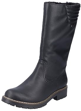 Rieker Damen Y9191 Hochschaftstiefel, Schwarz, 42 EU