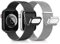AMSKY 2 Stück Band Kompatibel mit Apple Watch Armband 44mm 40mm 46mm 45mm 42mm 41mm 49mm 38mm, Dual Magnet Edelstahl Metall Kompatibel mit iWatch Armband Se Ultra Series 10 9 8 7 6 5 4 3 2 1
