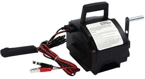 LENJKYYO Cabrestante eléctrico de 4990 kg con cabrestante para barco, cabrestante eléctrico, 12 V, 10,2 m, cuerda de acero, fuerza de tracción hasta 4990 kg