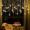 Kayan LED Curtain String Lights, 96 LED 3.5M Fairy Snowflake Lights, Christmas Lights 8 Flashing Modes, Waterproof Light for Christmas Window, Garden, Party, Patio Decoration (Warm White)