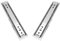 DOITOOL 2St Leise Dreifach-Führungsschiene Schubladenführungen mit Vollauszug Schubladen aus Edelstahl gleiten stainless steel inoxlm Schrankverlängerung Gleitschiene Möbelgleitbahn Ball