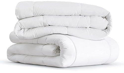 HOMEYA - Edredón de Fibra Duo 4 Estaciones 170 + 260 gr/m2 - Edredón Relleno Nórdico Cama 90, 150 x 220 cm- Suave, Transpirable, 100% Poliester