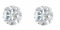 ENTREPLATA Pendientes de Plata de Ley 925 Unisex – Dos Circonitas Brillante Blanca Talla Diamante – Par Zirconio Redondo Alta Luminosidad – Joya Hipoalergénica Certificada 8 mm.