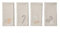 Broste Copenhagen Servietten-Set Fryd Yellow aus Baumwolle in der Farbe Light warm Grey, Maße 45x45cm, 71210317