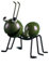 Banziaju Metall Ameise, Ameisen -Ornament Desktop Metall Cartoon Ameisen Skulptur Handwerk Schlafzimmer Gartendekoration grüne Metallschmutzde