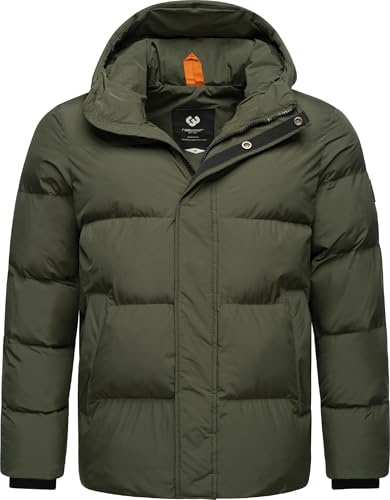 Ragwear Herren Winterjacke warme Steppjacke wasserdicht mit Verstellbarer Kapuze Walby YOUMODO S-XXL