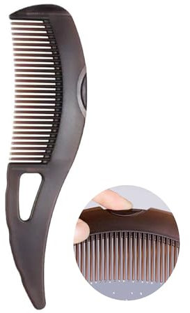 Peigne antipelliculaire avec dents creuses autonettoyantes et poignée de massage – Peigne détox du cuir chevelu pour les pellicules et l'huile – Peignes à cheveux pour femme/homme/enfant