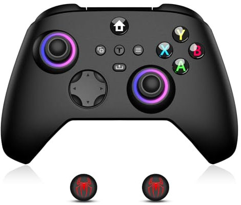 JORREP Wireless controller for xbox one,Upgraded Wireless Controller Compatible with Xbox One/Xbox SeriesPC with 3.5mm Headphone and 2 Thumb Grips Black