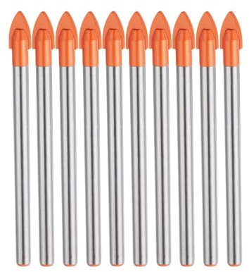 Juego de 6mm Brocas Porcelanico, Broca de Cerámica Vidrio, Broca para Azulejos y Vidrio, Brocas de Taladro de Perforación de Vidrio, Broca para Vidrio, Juego de Brocas para Cerámica, Azulejos, Piedra