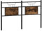 vidaXL Tête de lit chêne fumé 137 cm Bois d'ingénierie et Acier, Panneau de tête, tête de lit pour lit Double, tête de lit Double