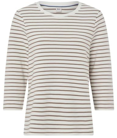 Brax Damen Style Colletta Interlock Light Striped Langarmshirt