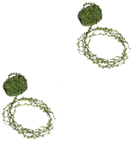 SOLUSTRE 2stücke Künstliche Rattan Girlande Mit Lebensnahem Design Dekorationsmaterial Für Hochzeiten Partys Und Zuhause Für Kreative -projekte Und Festtagsdekorationen