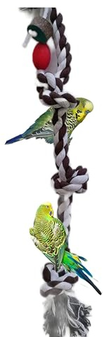 Vogelschaukel, Kletterseil, 22mm dickes Baumwollseil zum schaukeln, klettern und spielen, für alle Vögel (C)