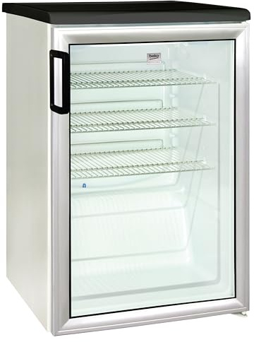 Beko Getränkekühlschrank ADN 140W_BP, 123 Liter Nutzinhalt, 60T x 56B x 85H cm, LED-Beleuchtung, Automatische Abtauung, Weiß