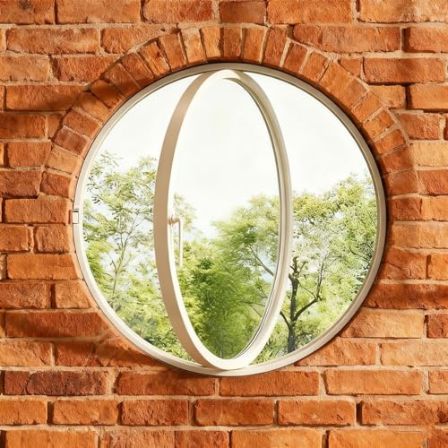 BYJSJY Round Shed Windows,Casement Window With Tempered Glass And Aluminum Alloy Frame,360° Rotating Ventilation,Flush Mounted Sliding Windows For Playhouse,Household,Garage(White1,100cm/39.4in)