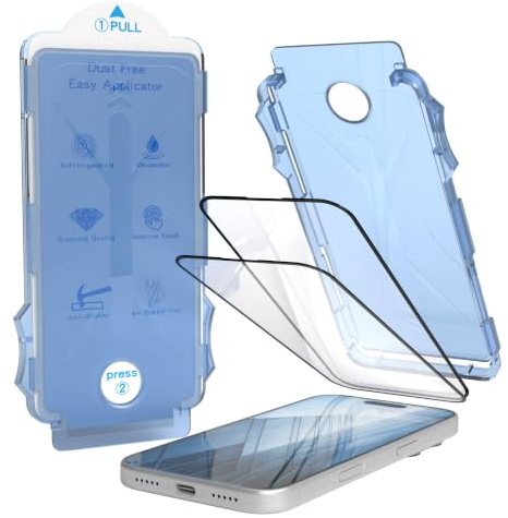 EAZY CASE - 2x Display Schutzglas kompatibel mit iPhone 17 Pro für iPhone 17 Pro Displayschutz Ultra Klar Schutz Glas Folie mit Installationshilfe Blasenfrei Transparent
