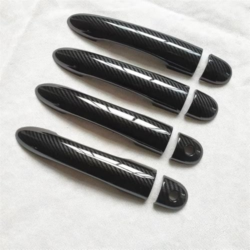 Baguette décorative de poignée de Porte Compatible avec Les Accessoires de Clio 3 : poignées de Porte extérieures (Double Trou).