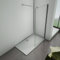Box Doccia Walk In Parete Fissa Con Barra Stabilizzatrice Regolabile 70-120cm Vetro 8mm Temperato Trasparente Anticalcare Easyclean 110x200cm