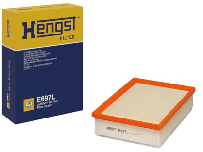 HENGST - Luftfilter E697L - Luft-Filtereinsatz für KFZ | Hochwertiger Motorluftfilter für Otto- oder Dieselmotor - Schutz für Motoren - Wasserbeständig