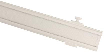 Paneelwagen mit Klettband 60 cm inklusive Beschwerung Aluminium weiß oder alu Silber (weiß)