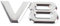 1 Stücke 3D Auto Logo Emblem V8 Metall Aufkleber Abzeichen Karosserie Aufkleber Für Auto