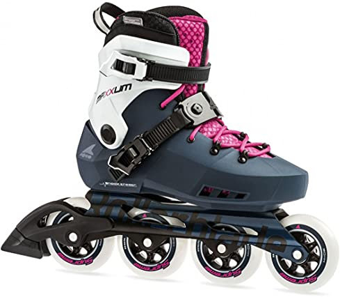 Rollerblade Damen Maxxum Edge 90 Inlineskate, Raspberry/Sapphire, 255