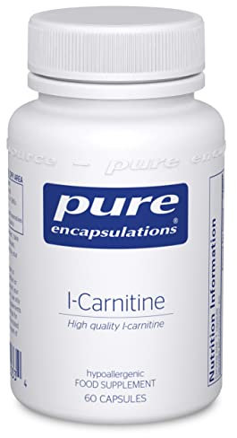 Pure Encapsulations L-Carnitine 340mg - Bioavailable Amino Acid - 60 Vegetarian Capsules
