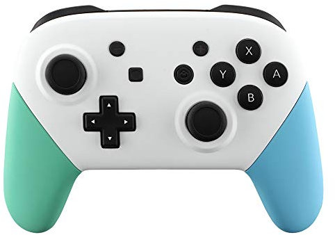 eXtremeRate Coque Manette pour Nintendo Switch Pro,Coques Avant Arrière Poignées Grips pour Switch Pro Controller,Menthe Vert et Bleu Céleste